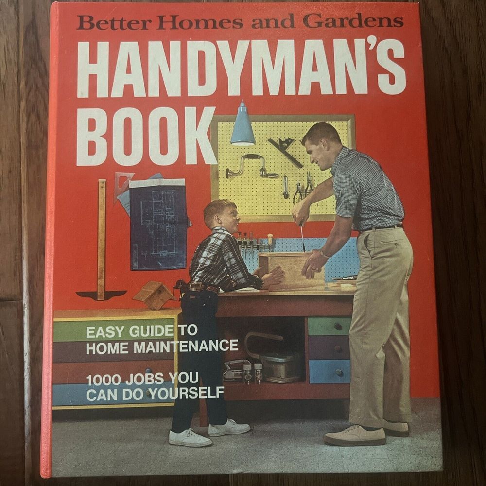 Vintage 1970 Better Homes and Gardens Handyman's Book 3-Ring Binder Hardcover